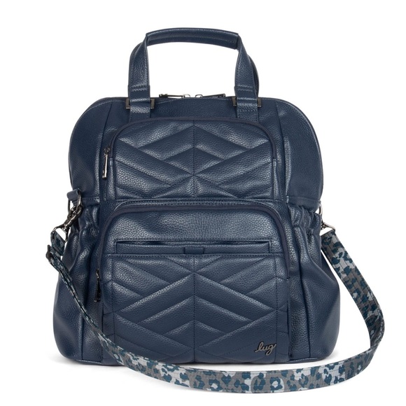 Navy Wax Canvas Convertible Backpack 2.0